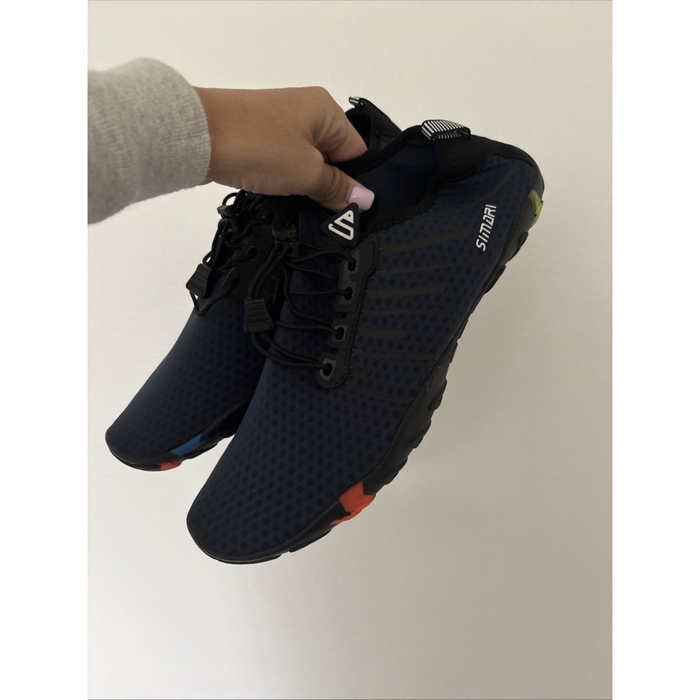 SIMDRI Size 44 Women's 10 Men's 8 Unisex Navy Blue Water Shoes MINT